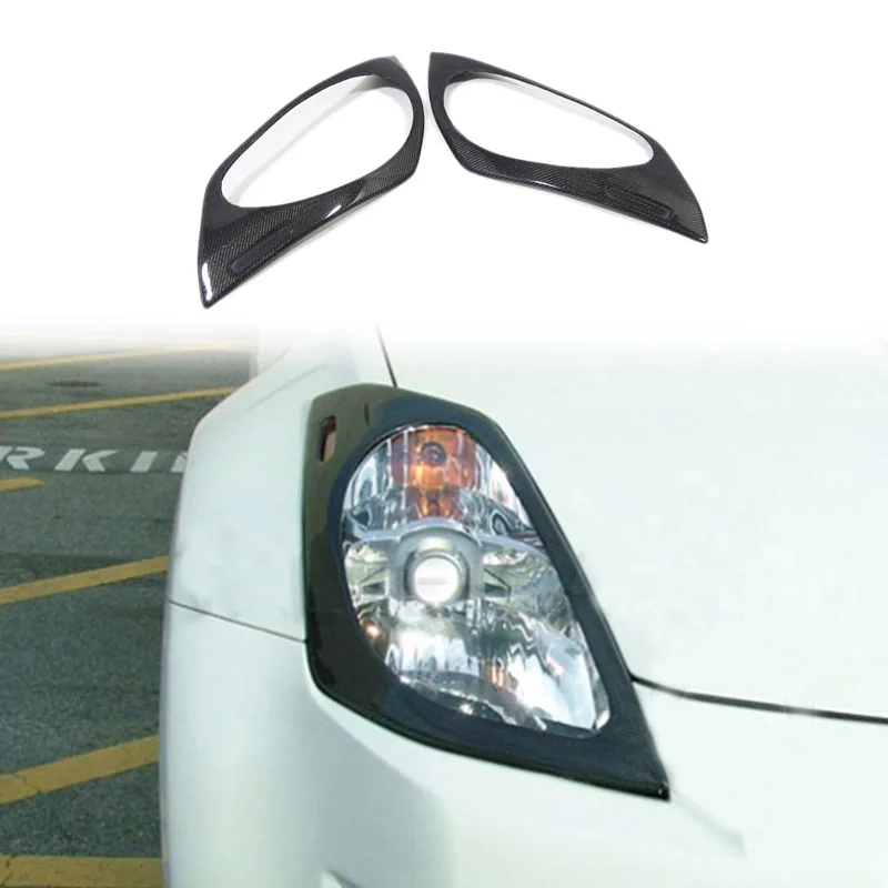 

Front headlight cover Carbon fiber decorations body kit For Nissan 350Z Z33 03-06