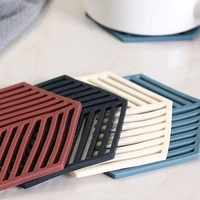 silicone tableware insulation mat coaster hexagon silicone mats pad heat insulated bowl placemat home table decor kitchen tools