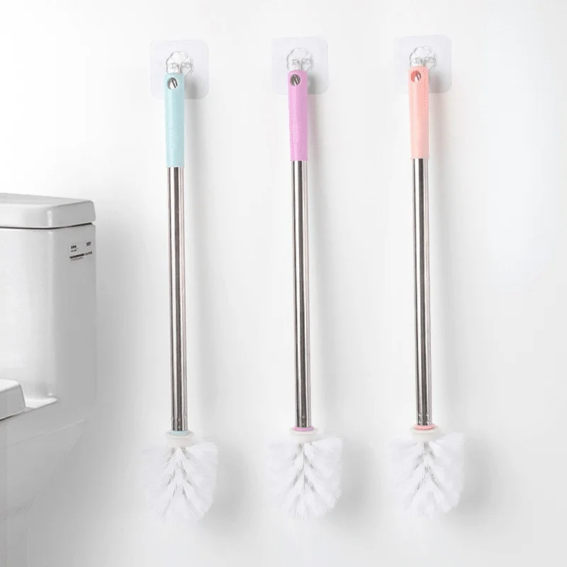 

Stainless Steel Long Handle Toilet Brush Toilet Brush Household Toilet Ball Toilet Cleaning Brush Daily Necessities