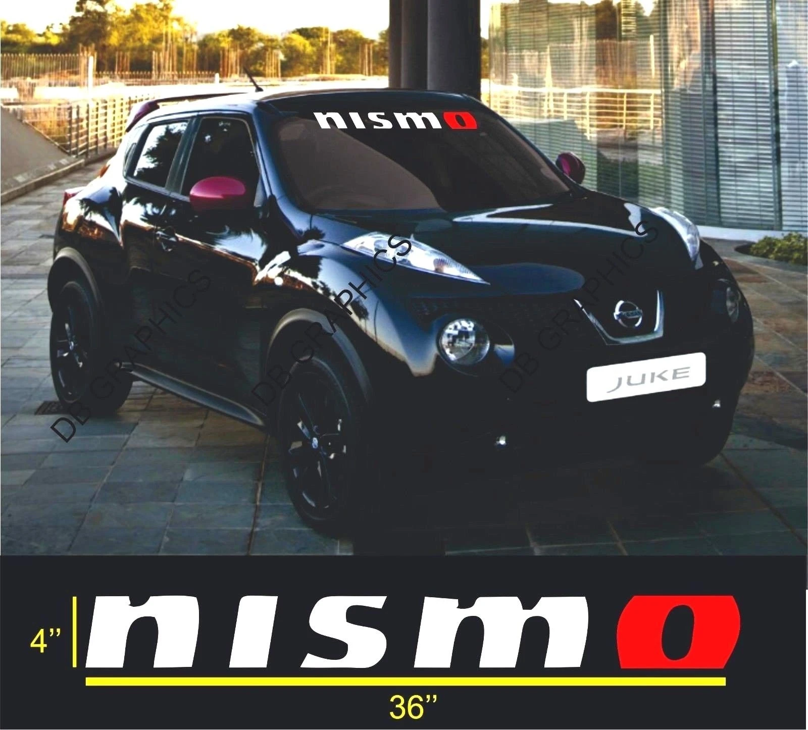 

For Nissan NISMO Decal Windshield Banner Car Sticker 4"x36"