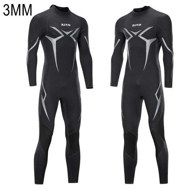 3MM Neoprene Men One Piece Keep Warm Surfing Snorkeling Wetsuit Scuba Spearfishing Kayaking Hunting Diving Suit Swim Equipment