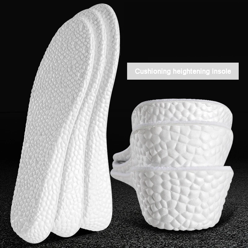 

2022 NewShoes Breathable Heighten Heel Insert Pad Cushion Unisex Height Increase Insole Boost Man Women's Shoes Sneakers New