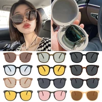 folding sunglasses women 2022 new summer uv protection sunscreen convenient glasses retro night vision driving eyewear