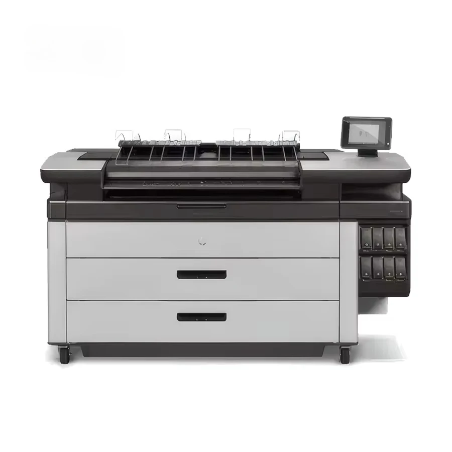 Фото Восстановленный широкоформатный струйный принтер-копир HP XL 5100 40'' A1 для рекламных плакатов и CAD-моделирования №2