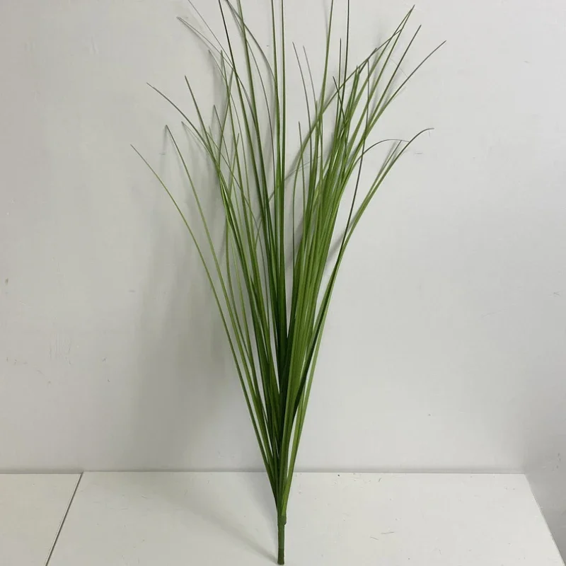 

1 шт., искусственная тростниковая трава, большая искусственная луковая трава, растение, тропический зеленый букет растений, трава из ПВХ, свадебное украшение для сада и офиса