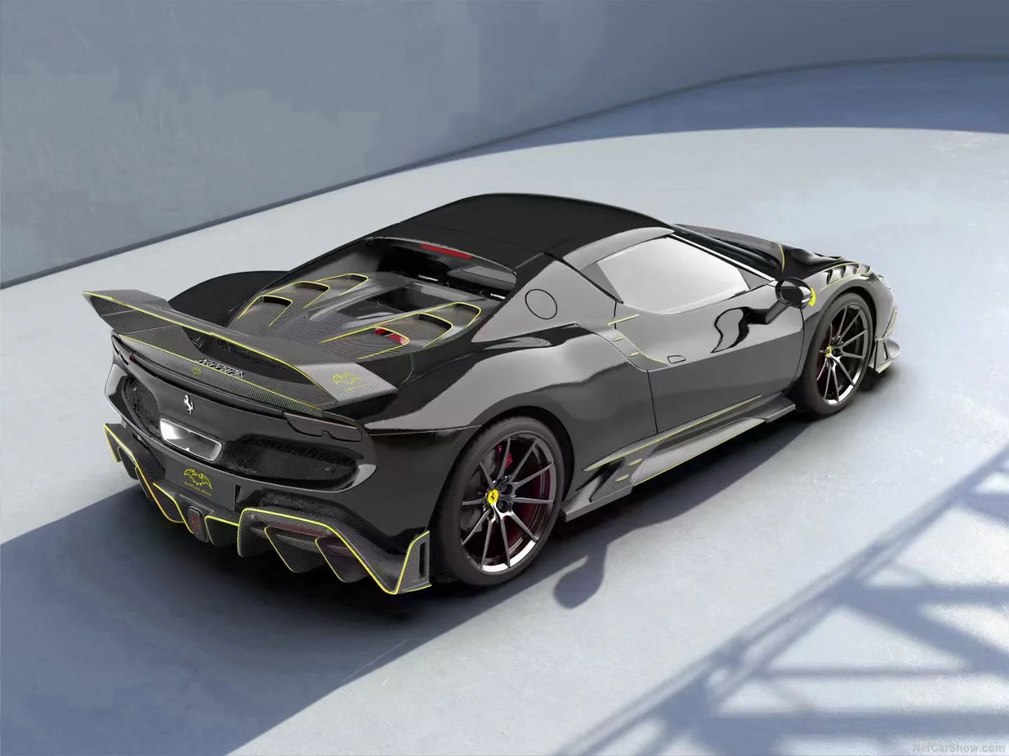 Комплект обвеса BatFury Aero Style из сухого карбона для 296GTB, подходит для капота двигателя (art.: 3920d9edd39af) - 3920d9edd39af