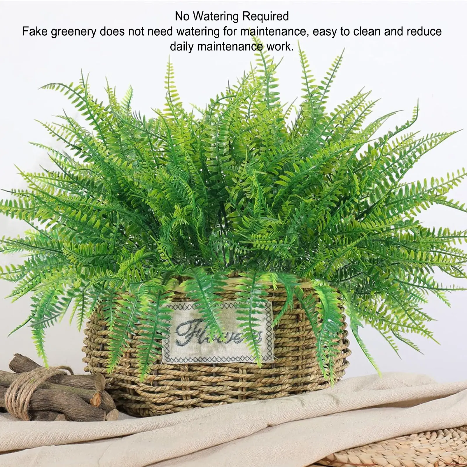 Искусственные растения ветви Реалистичная зелень искусственные папоротник