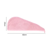 new 2360cm 1 pc quick dry towels microfiber fabric dry hair hat shower cap lady turban bath towel absorbent
