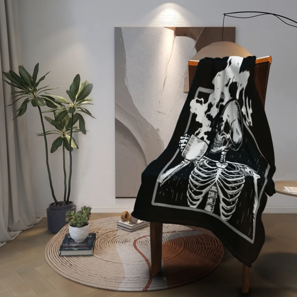 Каркас Череп питьевой кофе Забавный фланцевый Текстильный декор портативные