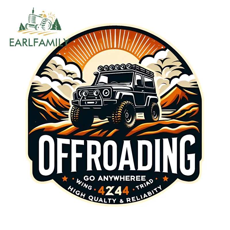

EARLFAMILY внедорожные ПВХ приключенческие наклейки для автомобиля забавные наклейки DIY гоночные аксессуары окклюзия царапины