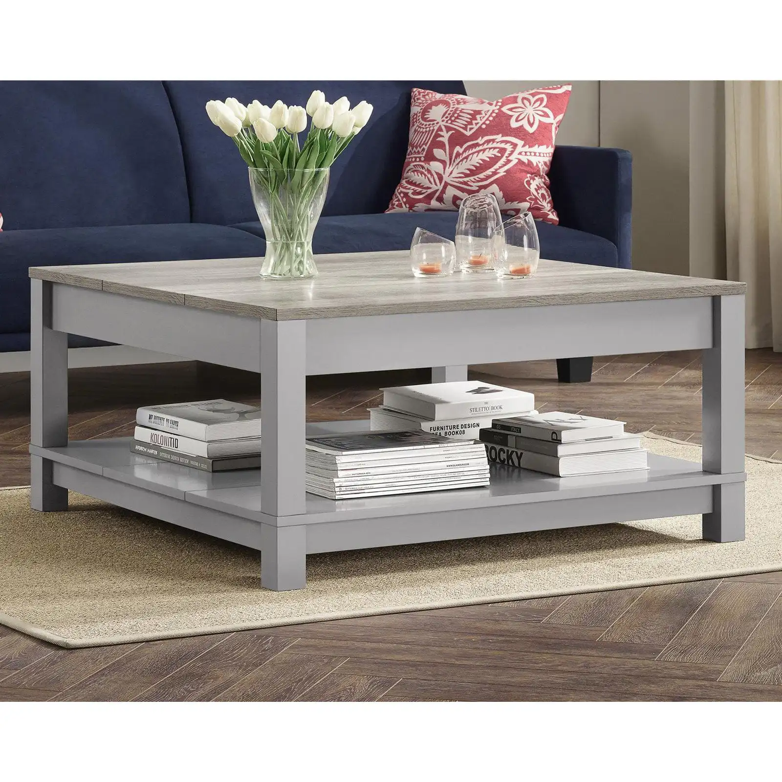 

Better Homes & Gardens Langley Bay Coffee Table, Gray/Sonoma Oak