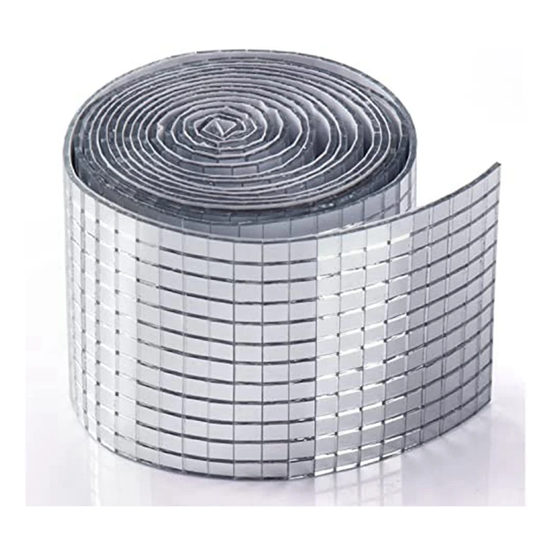 

4320Pcs Silver Self Adhesive Mosaic Mirror Tiles For Crafts,For Disco Ball Stickers Craft, Home Decoration(5X5mm,Silver)