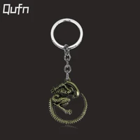game aliens predator key chain vintage bronze avp alien queen keychain fashion metal alloy pendant keyring jewelry for fans