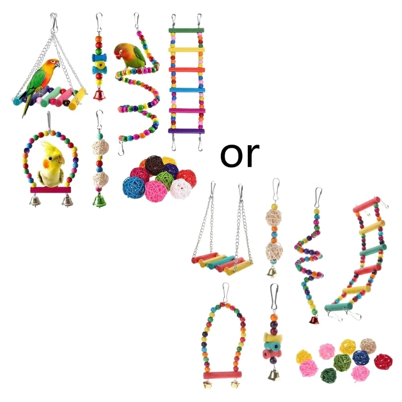 

Лестница для птиц, восхождение, деревянная лестница для птиц, восхождение на украшения, набор качелей