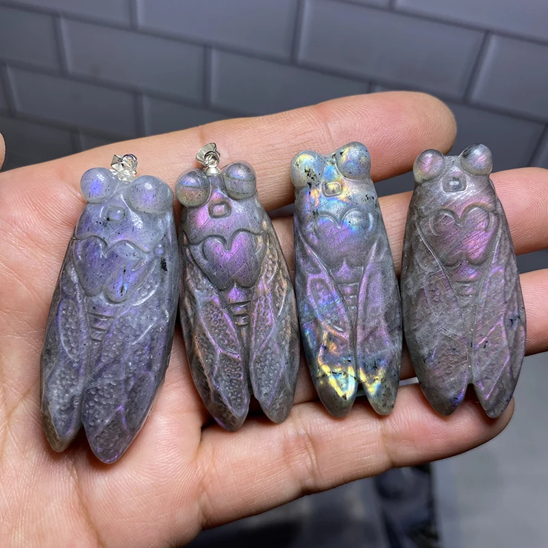 Кулон из серебра 925 с лабрадоритом