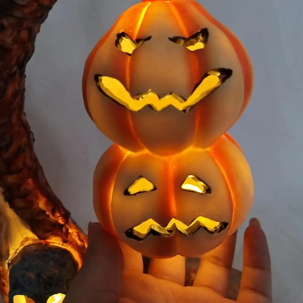 

Светильник-тыква для Хэллоуина, на батарейках