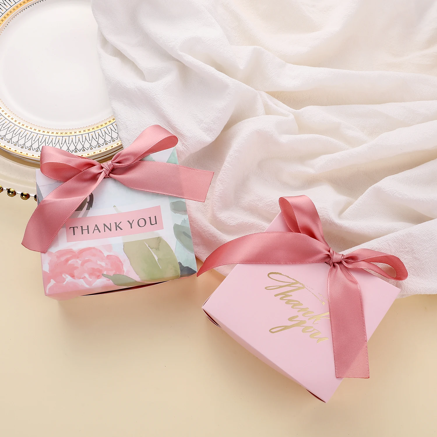 

paper gift Candy Box Set Marble Paper Gift Bag ，Party Favor Gift Box, Muslim Islamic Party Supplies