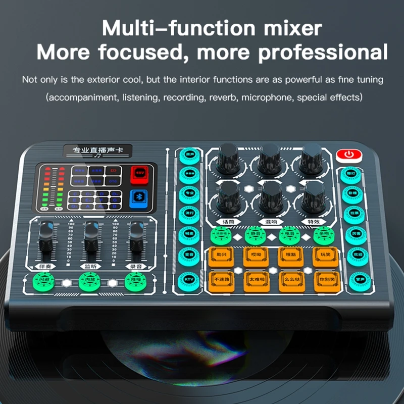 2022 New M6 Live Sound Card Sound board Sound Effect Board Mixer for Live Broadcast