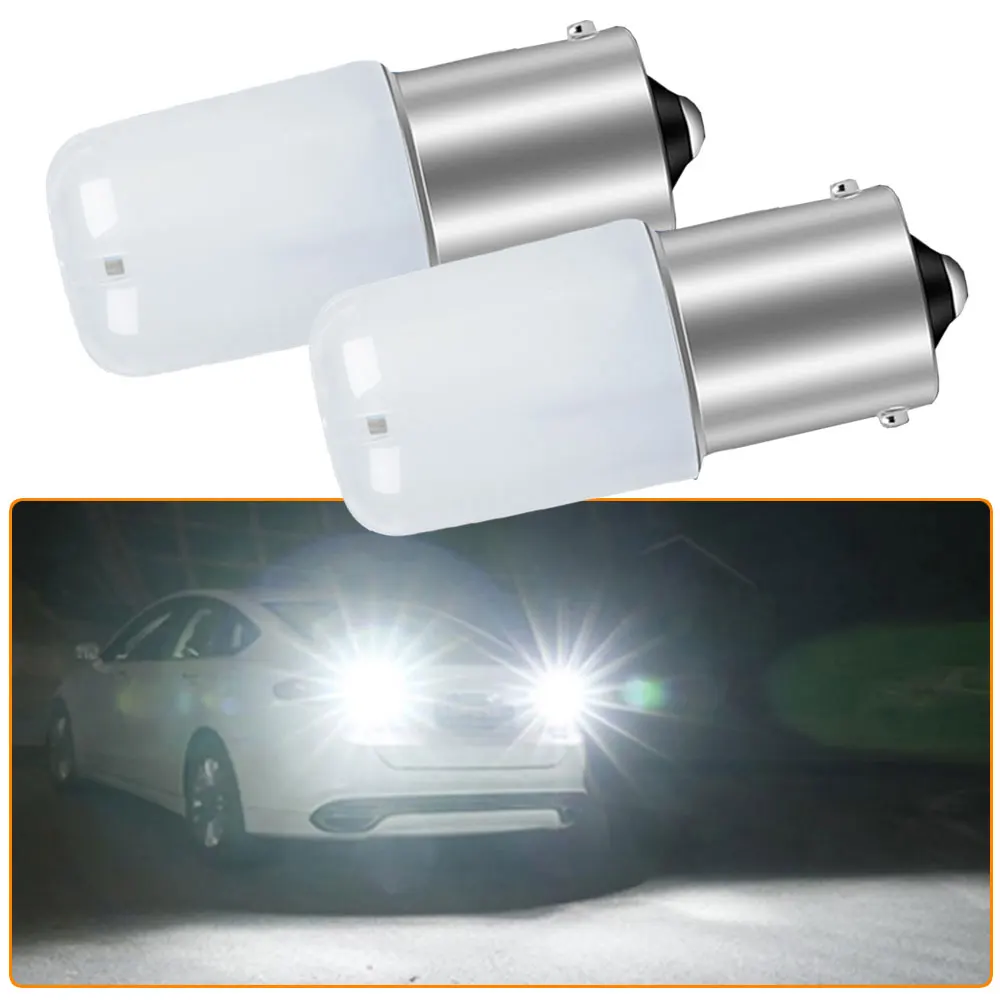 

2pcs 12V P21W Led 1156 BA15S 1157 BAY15D P21 5W R5W R10W Bulb 18SMD Car Turn Signal Lights Reverse Lamp White Car Light