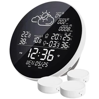 wifi weather station digital home forecast temperature indoor outdoor smart weather station alarm clock