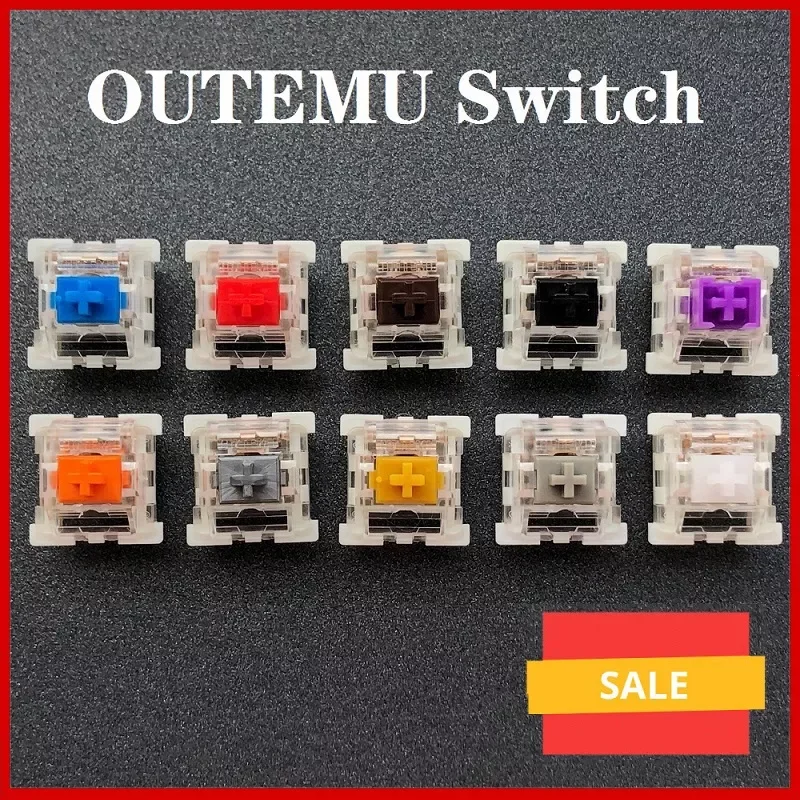 

Outemu Switch Mechanical Keyboard Switch 3Pin Clicky Linear Tactile Silent Switches RGB LED SMD Gaming Compatible With MX Switch