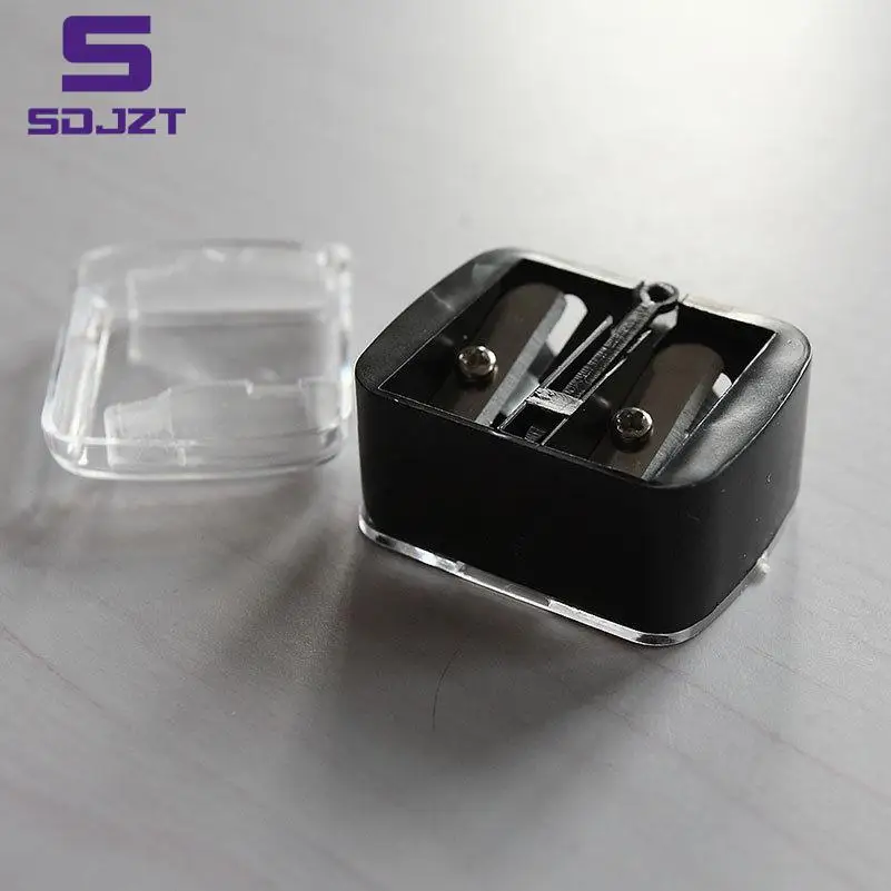 

1pc Double Holes Cosmetic Sharpener Useful Pencil Sharpener For Cosmetic Brush/Eyeliner Pencil/Makeup Pencil