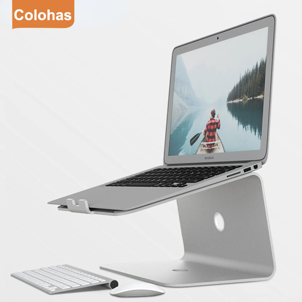 Laptop Stand Aluminium Notebook Support Laptop Base Macbook Pro Holder Bracket Computer Macbook Accessories Cooling Pad Mount