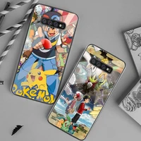 bandai pocket monster pokemon phone case tempered glass for samsung s20 ultra s7 s8 s9 s10 note 8 9 10 pro plus cover