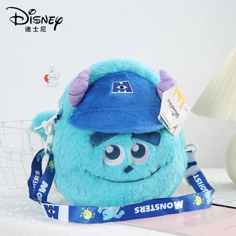 

Мягкая Плюшевая Кукла из мультфильма Disney, милая пушистая монстра Салливана, переносная сумка через плечо, игрушечная подушка для девочки, п...