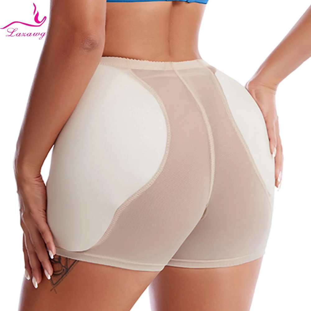 

LAZAWG Women Butt Lifter Hip Enhancer Control Panties Body Shaper Fake Pad Foam Padded Underwear Plus Size Body Shapewea