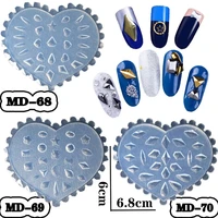 new manicure silicone mold diy drop glue mold love shaped diamond disc love flower rose manicure accessories