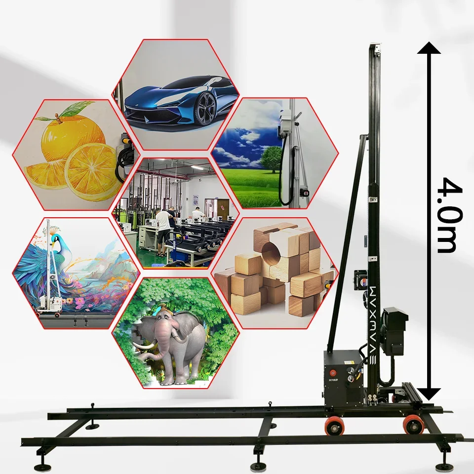 Станок для печати на металлических деревянных стенах и полах 2-в-1 принтер с