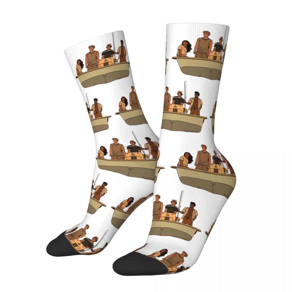 

Cool Outer Banks Pogues Kiara JJ John B Pope Sports Socks Merch All Seasons Warm Long Socks Breathable Suprise Gift for Unisex