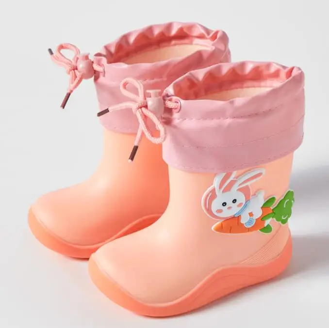 

Детские плюшевые сапоги для мальчиков и девочек, теплые водонепроницаемые ботинки с милыми животными, Прямая поставка