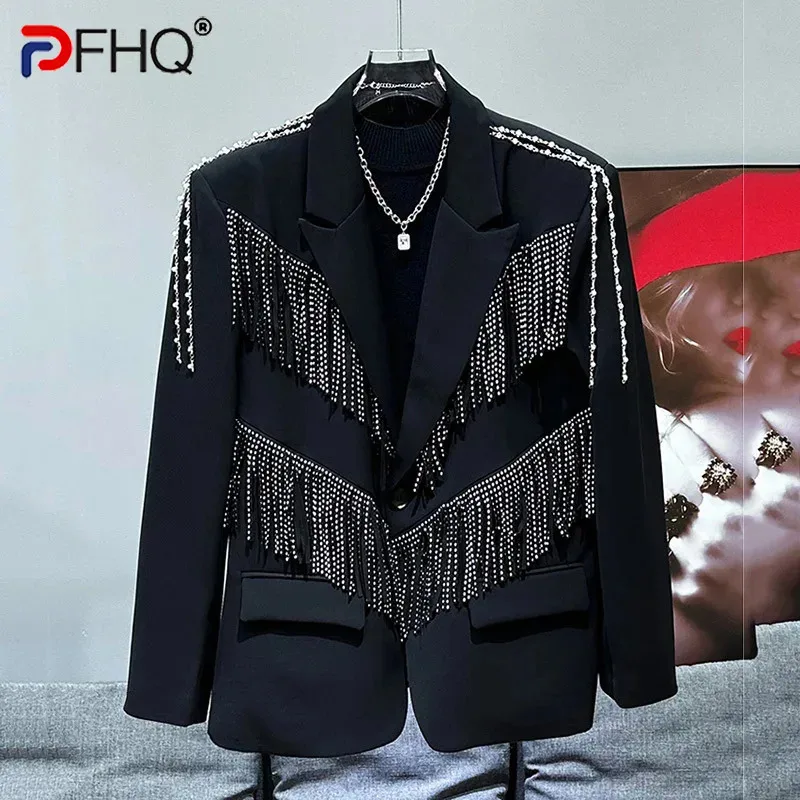 PFHQ корейский модный дизайн с металлической цепочкой мужской повседневный