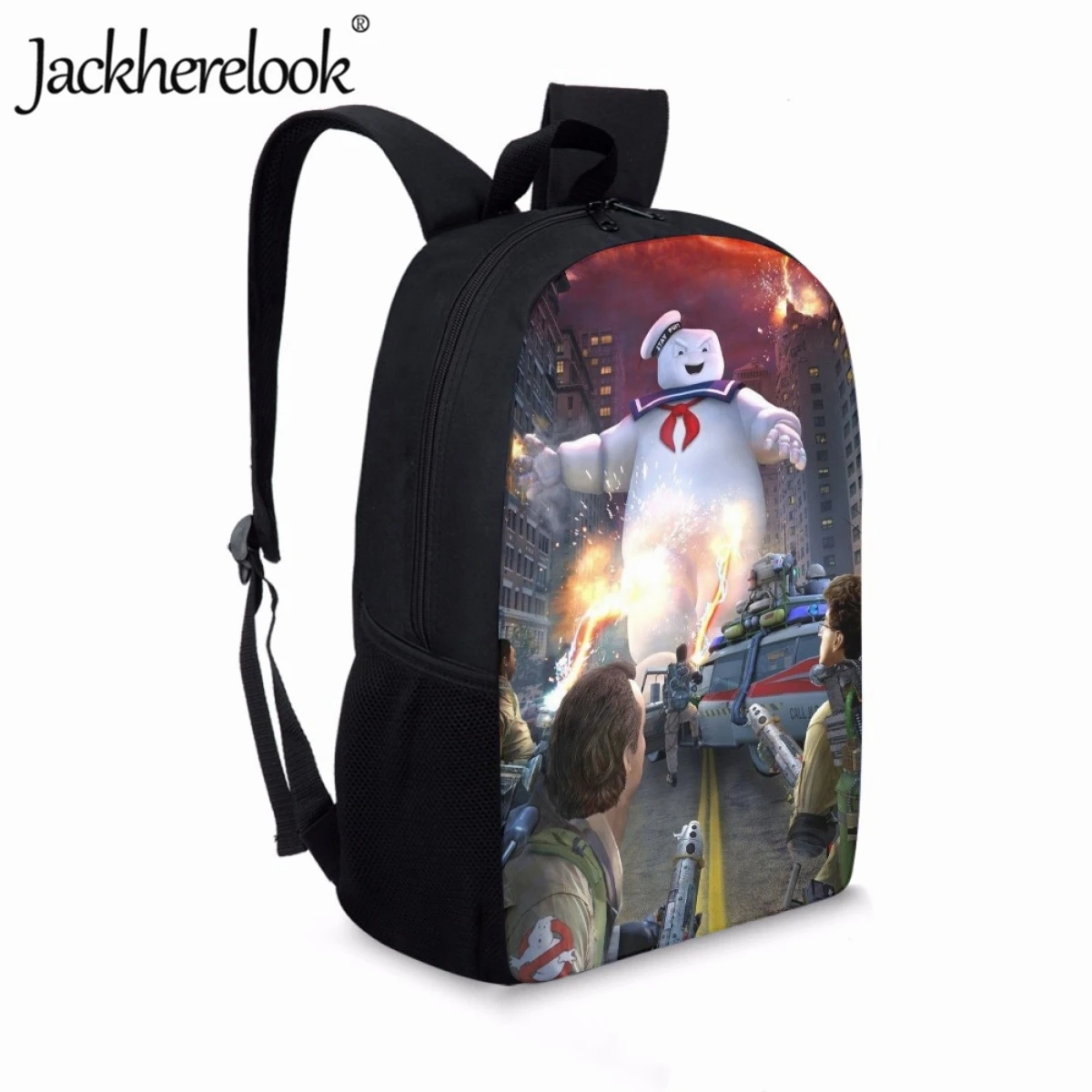 Jackherelook Game Ghostbuster Backpack Boys Girls Schoolbags Kids Bookbags Leisure Large Capacity Travel Bag Children Knapsack