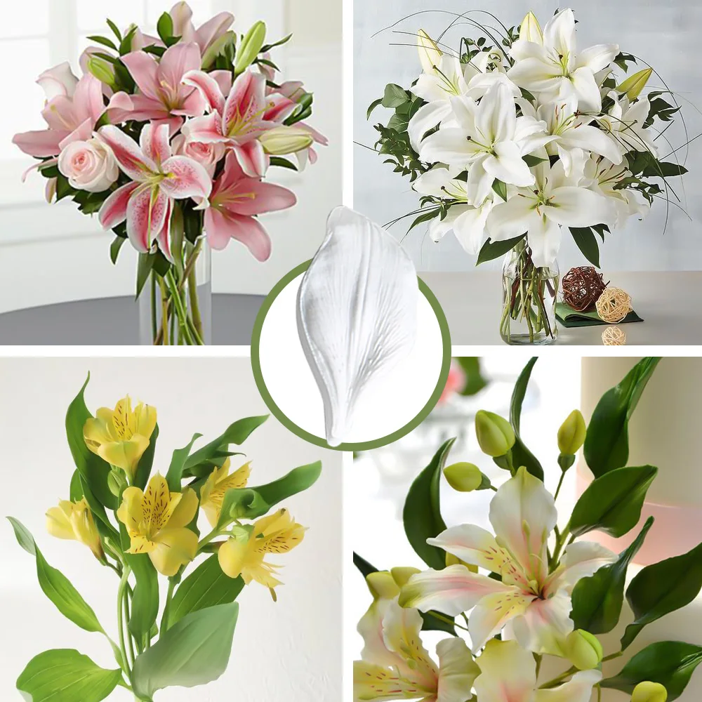 6 шт. силиконовая форма Лилия нарцисс набор пластиковых форм для резки инструмент