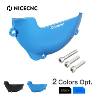 nicecnc motocross aluminum ignition clutch cover protector guard for yamaha yz85 yz 85 2002 2022 2021 accessories black blue