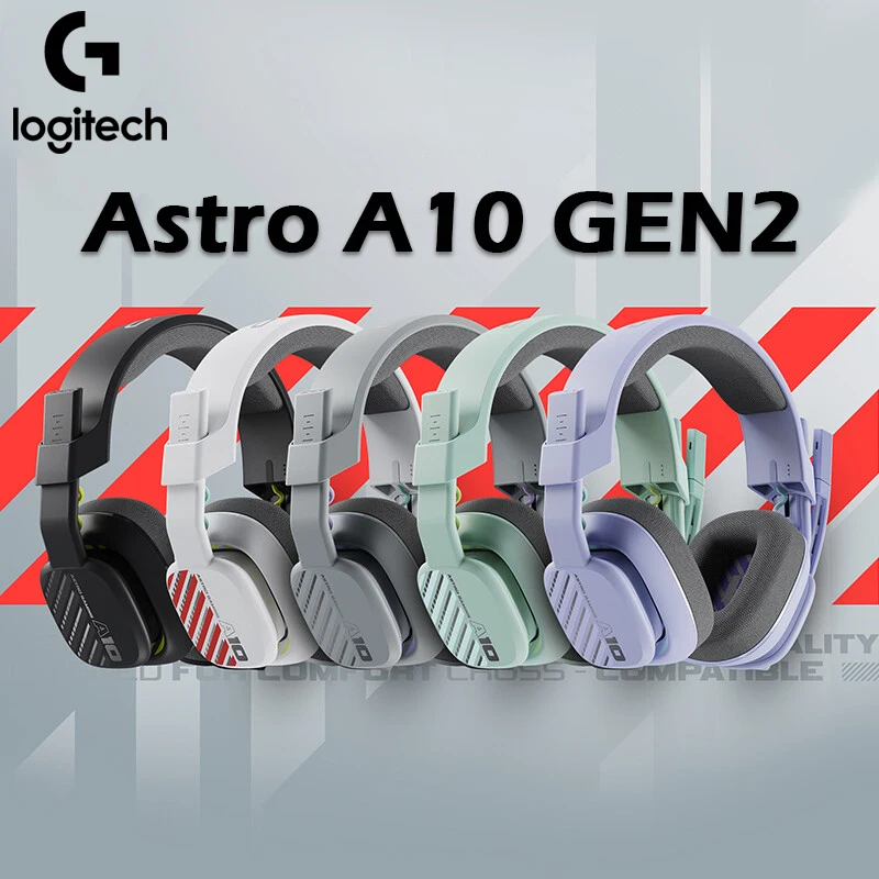 

Original Logitech Astro A10 Gaming Headset Gen 2 with Mic Lightweight Wired Headset Over-Ear Game Headphones for PS/Switch/PC