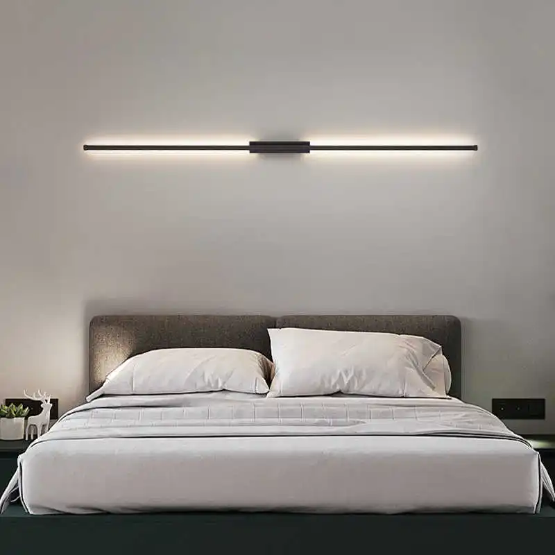 Modern Minimalist Long Wall Light Nordic LED Room Decor Lamp For Bedroom Living TV Simple Home Lighting Fixture