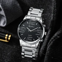 fashion watch mens stainless steel strap quartz business watch 2022