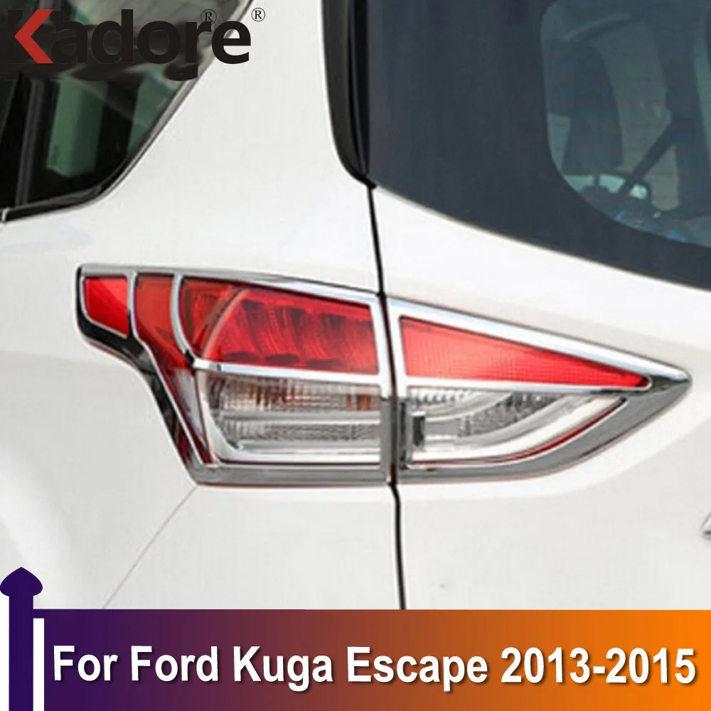 

Задний фонарь для Ford Kuga Escape 2013, 2014, 2015, обшивка, задний фонарь, рамка, Стайлинг, автомобильные аксессуары, хромированный