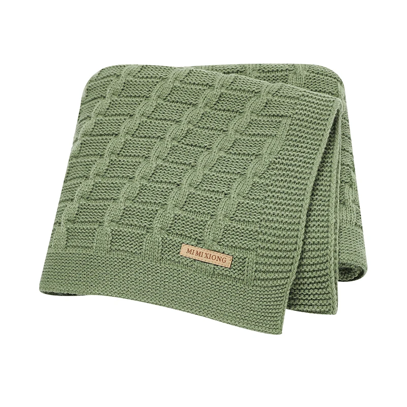 

Baby Blankets Super Soft Knit Newborn Swaddle Infant Wrap 90*70cm Breathable Toddler Kids Throw Receiving Quilts Children Covers