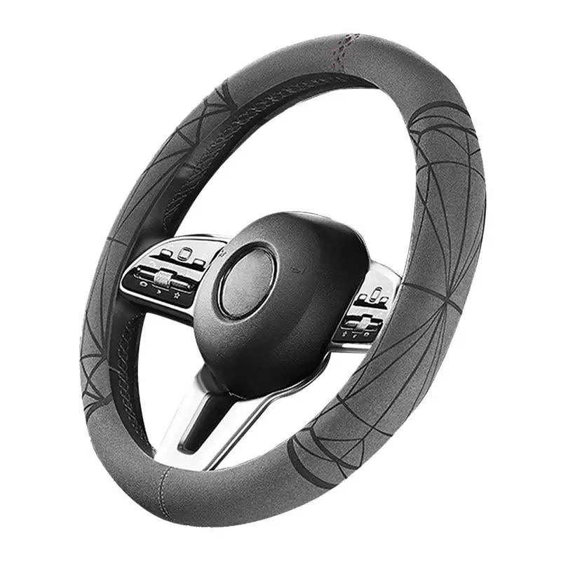 

Auto Steering Wheel Cover Universal Auto Steering Wheel Protector Auto Interior Decoration Modification Accessory Sweat-wicking