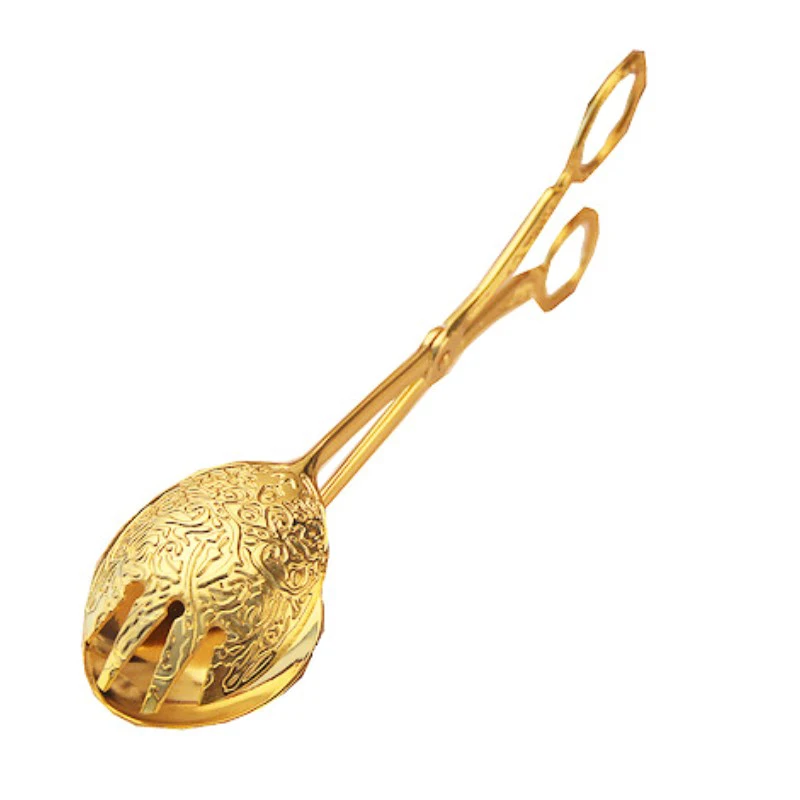 Винтажный стиль зажим для фруктового салата торта шведского стола щипцы еды