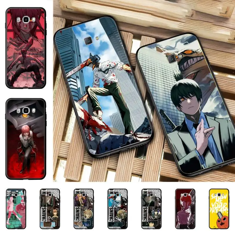 

Cute Cartoon Chainsaw Man Pattern Phone Case for Samsung J 2 3 4 5 6 7 8 prime plus 2018 2017 2016 core