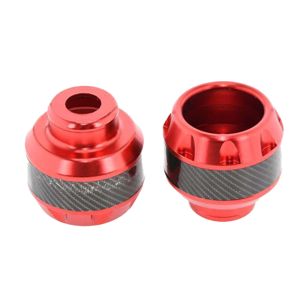 

1 Pair Motorcycle Front Fork Cup Falling Protection Slider Crash Guards Protectors Replacing Parts Motorbike Supplies Red