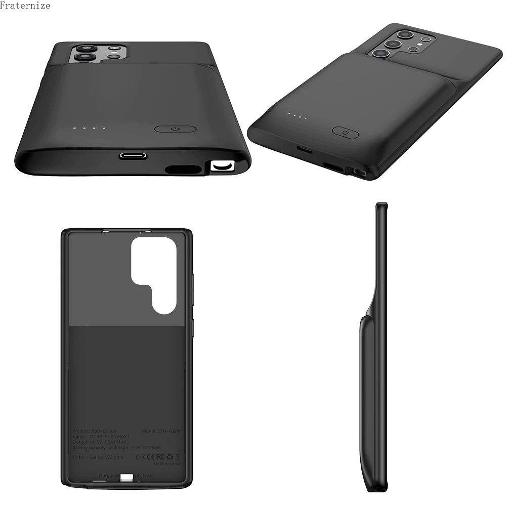 Чехол для Samsung Galaxy S22 Ultra S22 Plus с внешним зарядным устройством, портативное зарядное устройство, ударопрочный чехол для зарядки (art.: 3920bb3826397) - 3920bb3826397