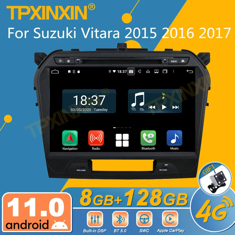 

Автомагнитола 2 Din для Suzuki Vitara 2015, 2016, 2017, Android, стереоприемник, GPS-навигатор, мультимедийный плеер, головное устройство