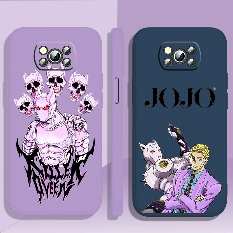 

Anime JoJo's Bizarre Adventure Case For Xiaomi Mi Poco X4 X3 M4 M3 F4 F3 GT Pro NFC 5G Soft Liquid Rope Phone Cover Coque Core